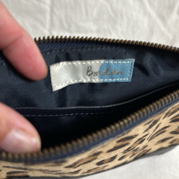 Boden leopard and Black Leather Clutch - Picture 4 of 6